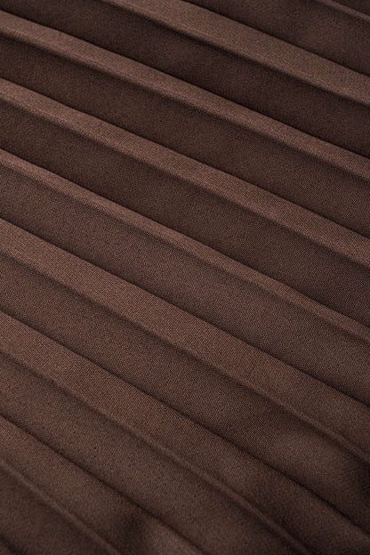 Ensemble Blazer Ceinturé Et Jupe Plissée Pour Femme | Idéal Pour Un Usage Professionnel Et Quotidien