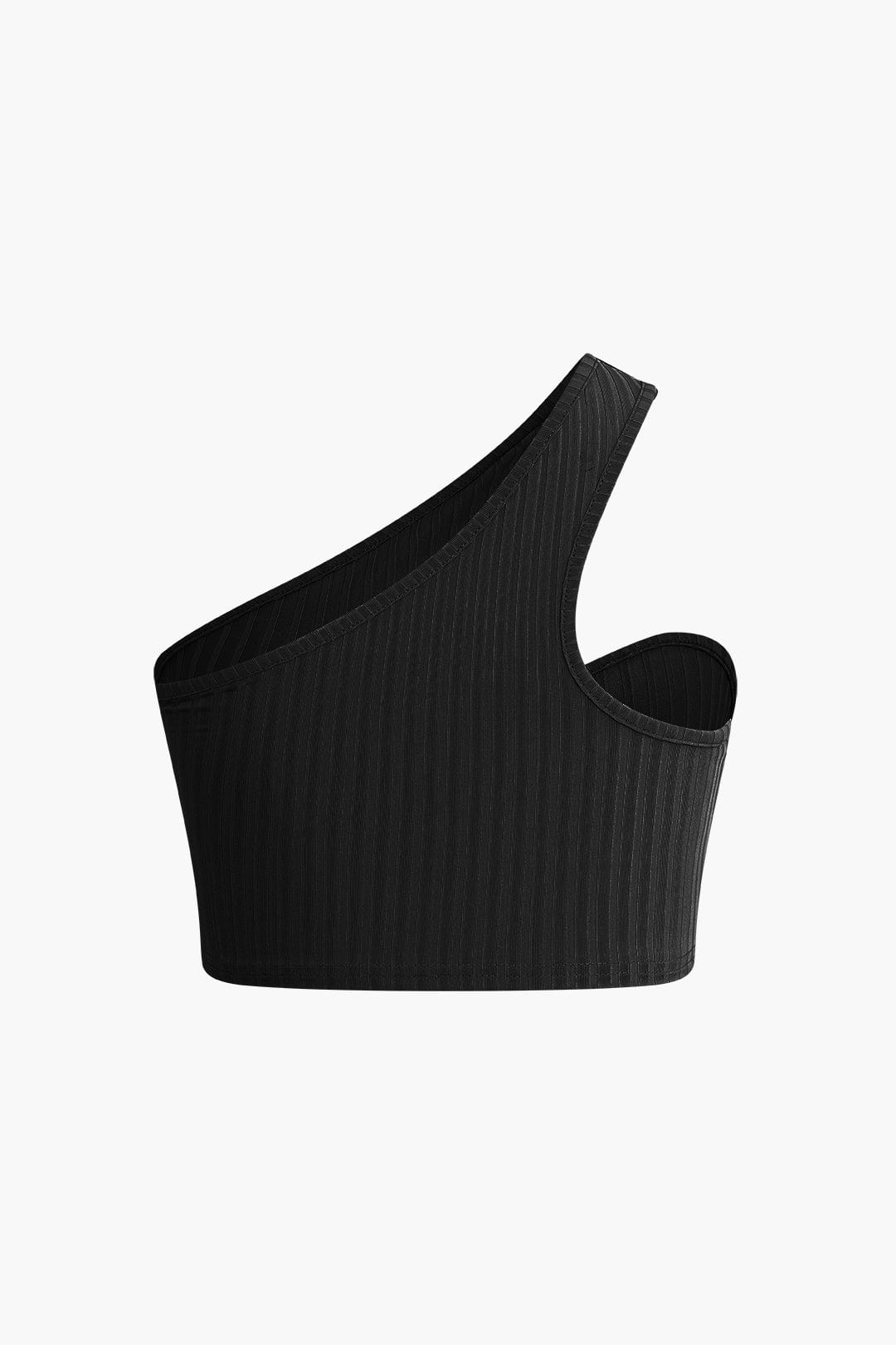 Ensemble One-shoulder Et Jupe Avec Fente Et Découpes Pour Femmes | Idéal Pour Soirées Et Occasions Spéciales