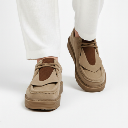 Chaussures à lacets à semelle épaisse pour homme | Idéal pour l’automne et les occasions décontractées