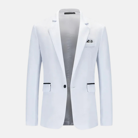 Blazer À Manches Longues Avec Fermeture À Bouton Pour Homme | Idéal Pour Les Occasions Formelles