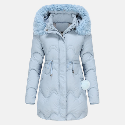 Parka Longue avec Capuche et Taille Ajustable pour Femme | Idéale pour Hiver
