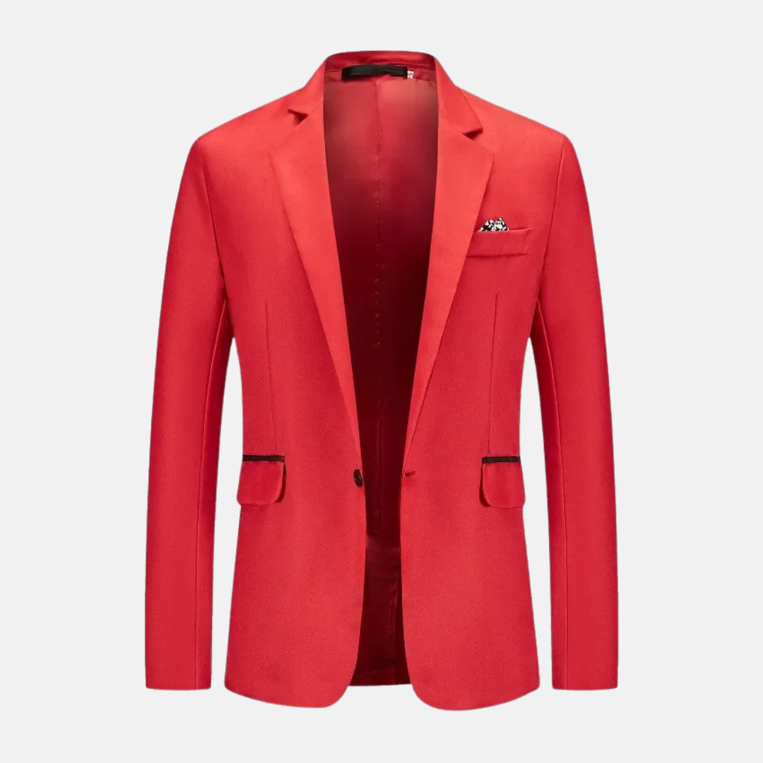 Blazer À Manches Longues Avec Fermeture À Bouton Pour Homme | Idéal Pour Les Occasions Formelles