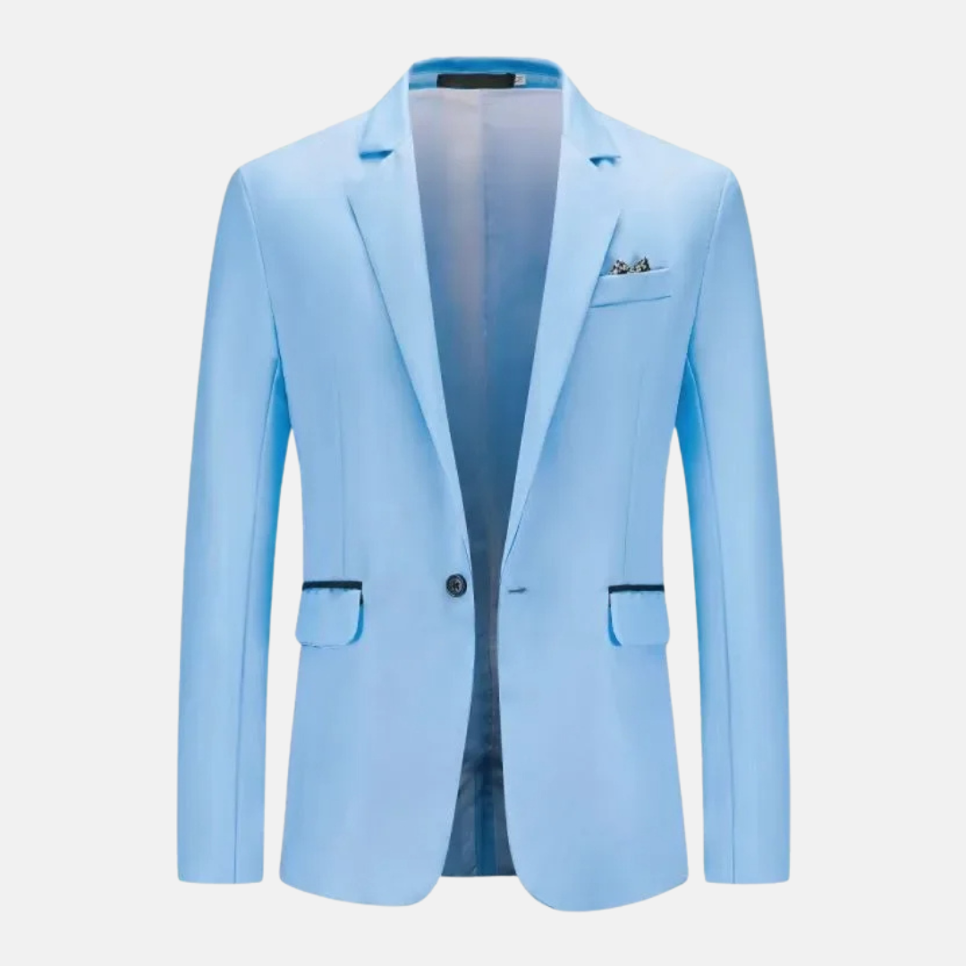 Blazer À Manches Longues Avec Fermeture À Bouton Pour Homme | Idéal Pour Les Occasions Formelles