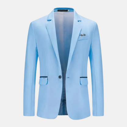 Blazer À Manches Longues Avec Fermeture À Bouton Pour Homme | Idéal Pour Les Occasions Formelles