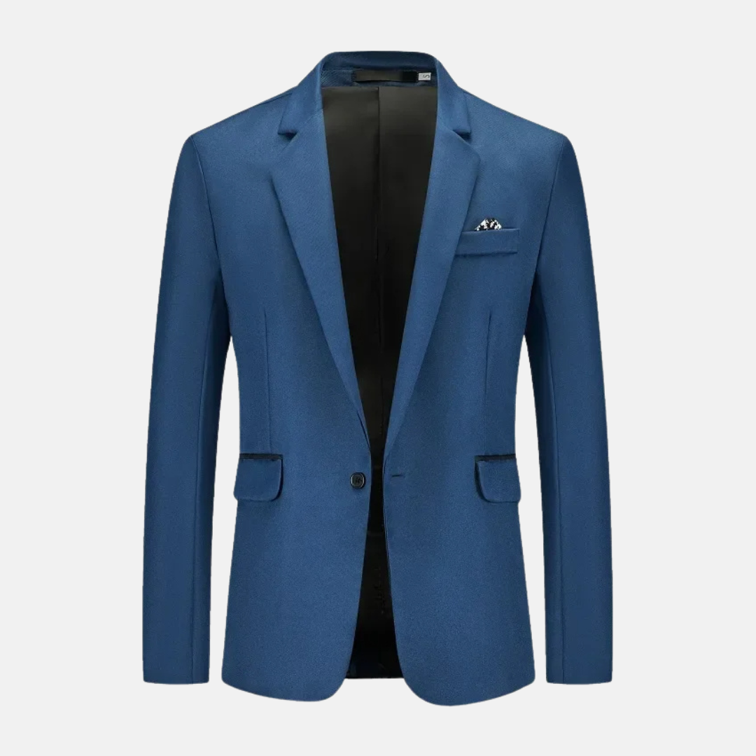 Blazer À Manches Longues Avec Fermeture À Bouton Pour Homme | Idéal Pour Les Occasions Formelles