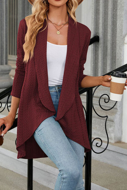 Cardigan Ample à Revers pour Femme | Idéal pour le Quotidien et le Bureau