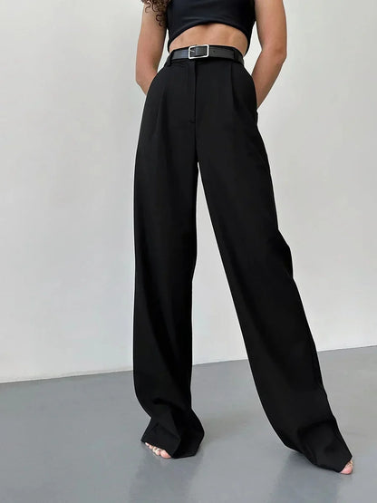 Pantalon Ample Avec Coupe Décontractée Pour Femme | Idéal Pour Bureau Et Sorties