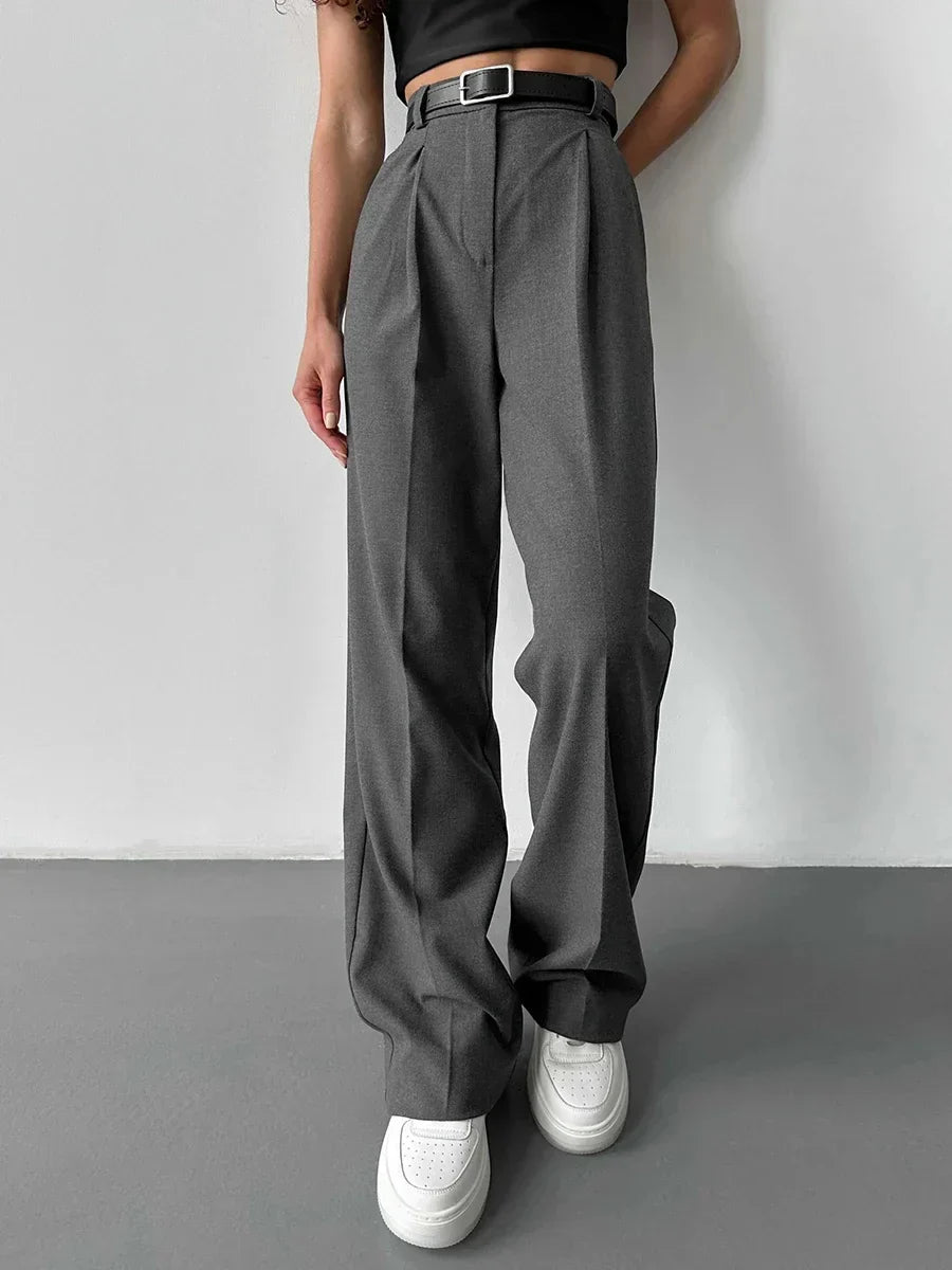 Pantalon Ample Avec Coupe Décontractée Pour Femme | Idéal Pour Bureau Et Sorties