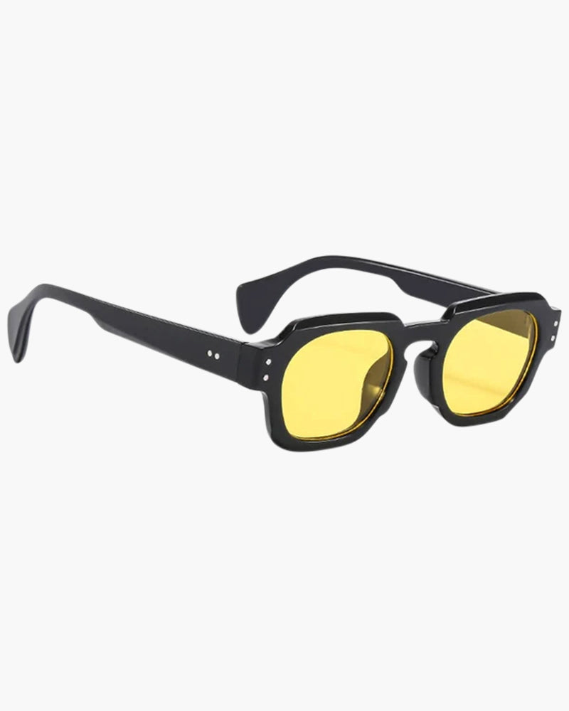 Lunettes De Soleil À Monture Épaisse Et Forme Angulaire Pour Homme | Idéal Pour Usage Quotidien En Extérieur