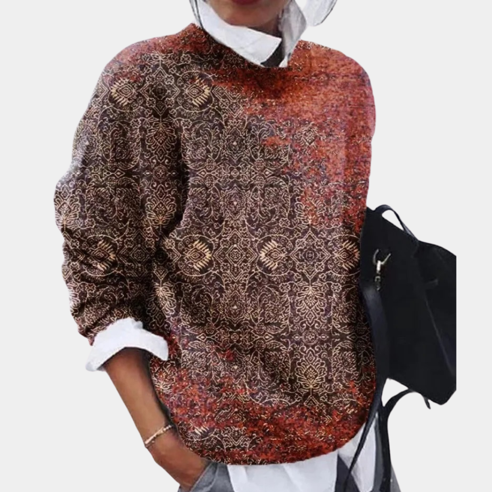 Pull pour Femme Avec Imprimé Et Coupe Droite | Idéal pour Un Usage Quotidien