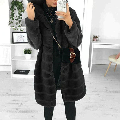 Manteau Long avec Fermeture À Boutons pour Femmes | Idéal pour L’Hiver