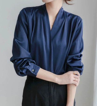 Blouse Avec Manches Bouffantes Et Taille Plissée Pour Femme | Idéale Pour Occasions Et Tenues Quotidiennes