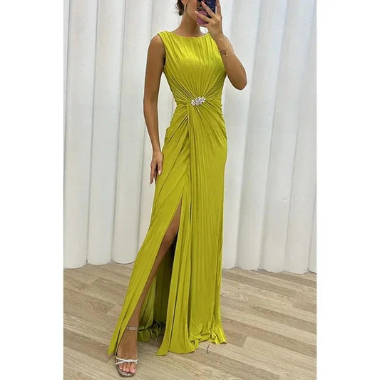 Robe Longue de Soirée avec Coupe Fluide pour Femme | Idéale pour les Mariages et Événements d'Été