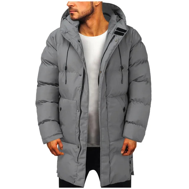 Manteau Long avec Fermeture et Poches pour Homme | Idéal pour l’Hiver