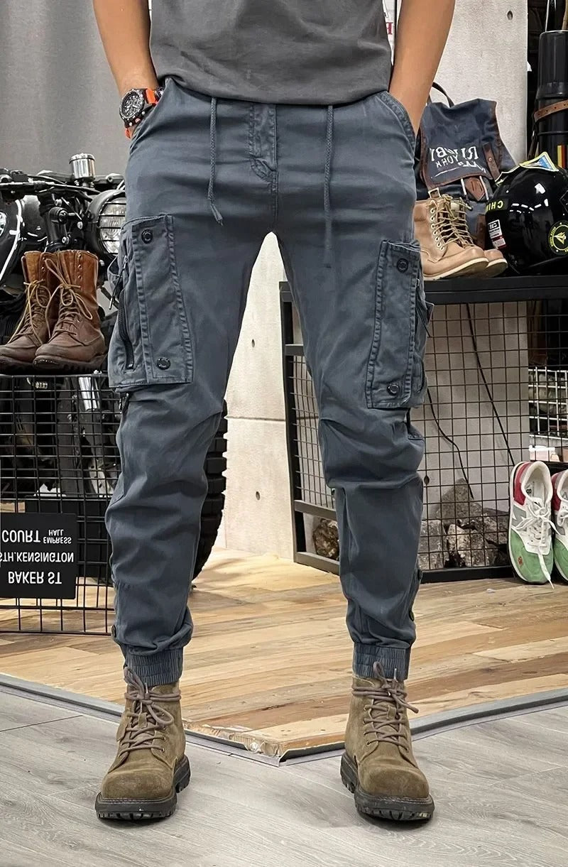 Pantalon Cargo Avec Taille Élastique Et Poches Multiples Pour Hommes | Idéal Pour Les Activités Quotidiennes