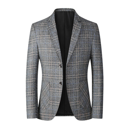 Blazer À Carreaux Avec Fermeture Boutonnée Pour Homme | Idéal Pour Usage Quotidien Et Occasions