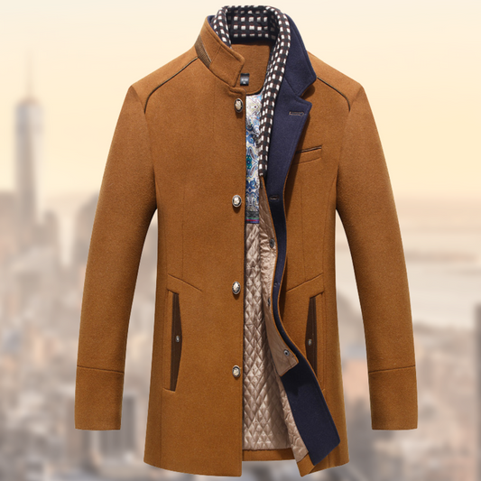 Veste Homme Ajustée en Coton Mélangé | Coupe Moderne Automne/Hiver