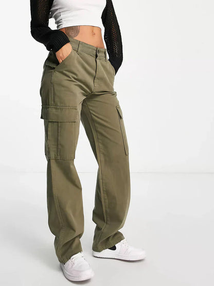 Pantalon Cargo Fonctionnel pour Femme avec Poches Spacieuses | Idéal pour un Look Décontracté