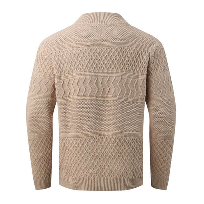 Pull À Maille Épaisse avec Fermeture À Boutons pour Homme | Idéal pour L’Automne Et L’Hiver