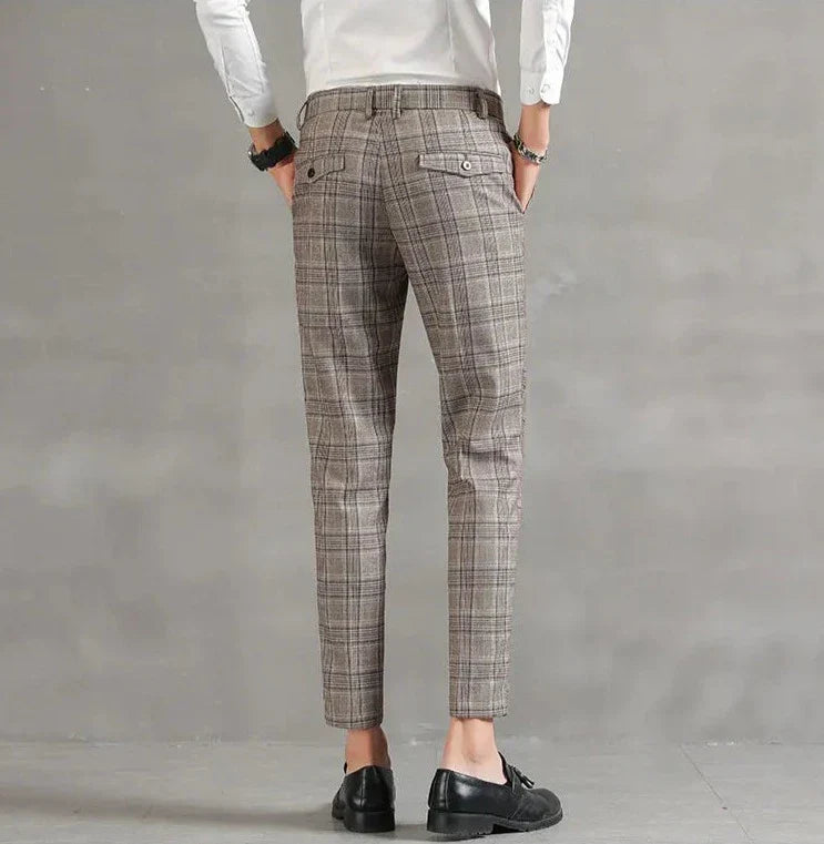 Pantalon À Carreaux Pour Homme Avec Coupe Slim | Idéal Pour Le Quotidien
