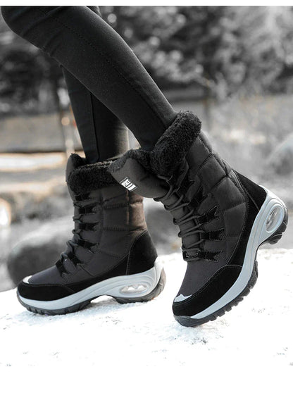 Bottes de Neige à Lacets avec Tige Montante pour Adultes | Idéal pour Saison Froide