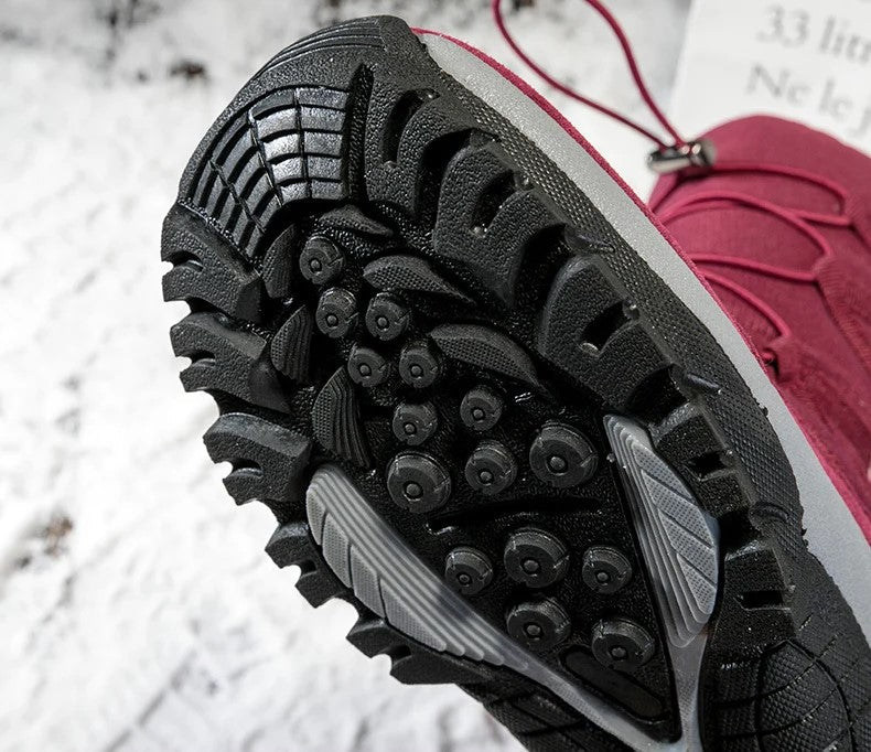 Bottes de Neige à Lacets avec Tige Montante pour Adultes | Idéal pour Saison Froide