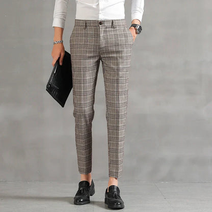 Pantalon À Carreaux Pour Homme Avec Coupe Slim | Idéal Pour Le Quotidien