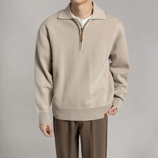 Pull À Col Avec Demi-fermeture Éclair Pour Homme | Idéal Pour Le Quotidien