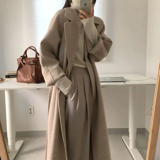 Manteau Long d’Hiver avec Coupe Classique pour Femme | Idéal pour Temps Froid