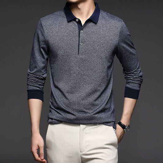 Chemise à Manches Longues avec Col Trois Boutons pour Homme | Idéale pour le Quotidien