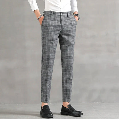 Pantalon À Carreaux Pour Homme Avec Coupe Slim | Idéal Pour Le Quotidien