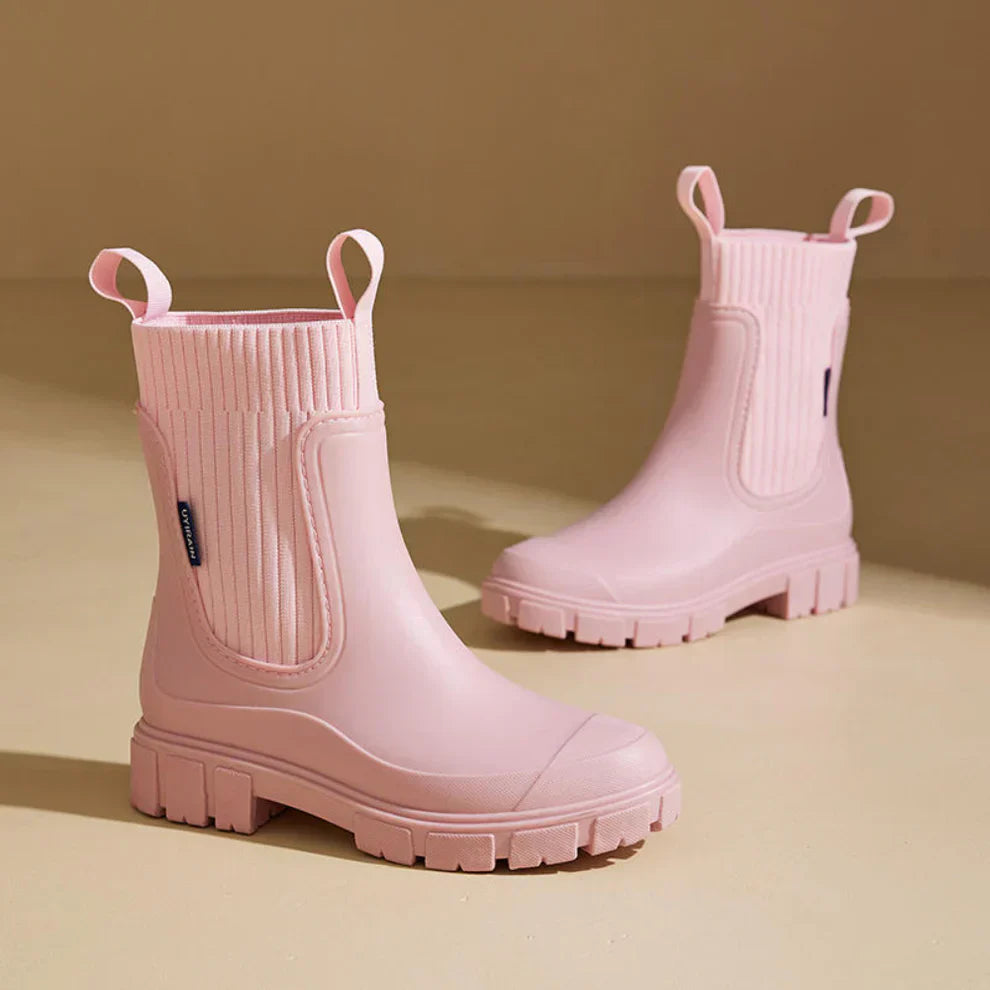 Bottines Chelsea à Enfiler avec Tige Montante pour Femmes | Idéal pour l’Automne et l’Hiver