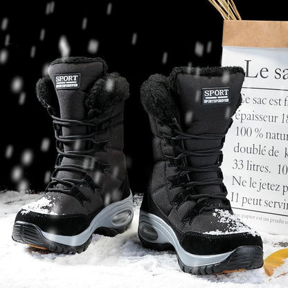 Bottes de Neige à Lacets avec Tige Montante pour Adultes | Idéal pour Saison Froide