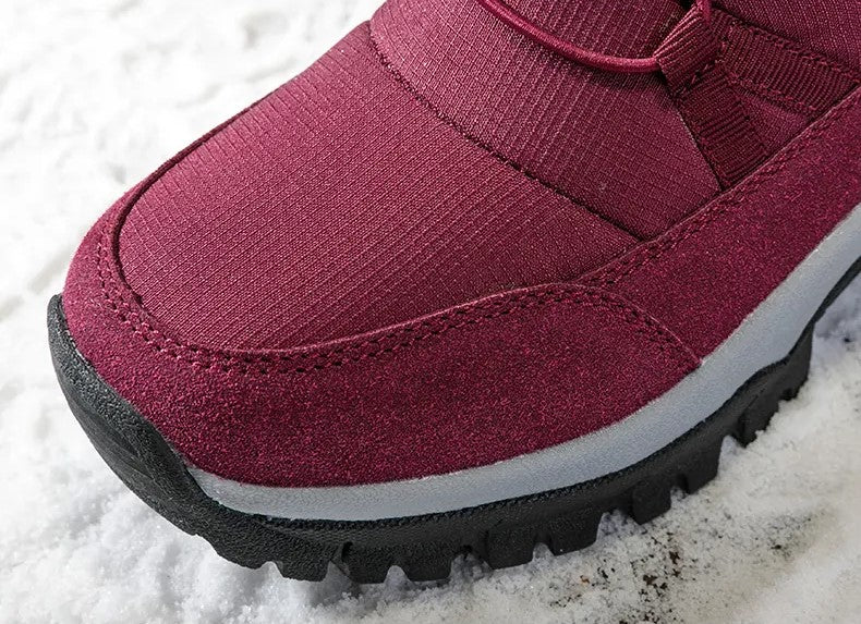 Bottes de Neige à Lacets avec Tige Montante pour Adultes | Idéal pour Saison Froide
