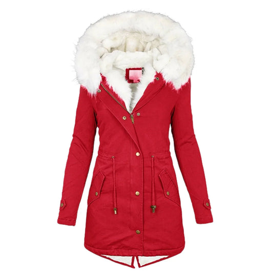 Manteau Long d’Hiver avec Capuche pour Femme | Idéal pour les Journées Froides