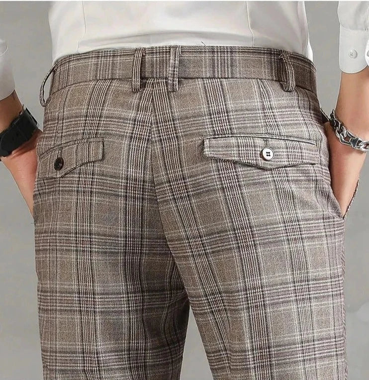 Pantalon À Carreaux Pour Homme Avec Coupe Slim | Idéal Pour Le Quotidien