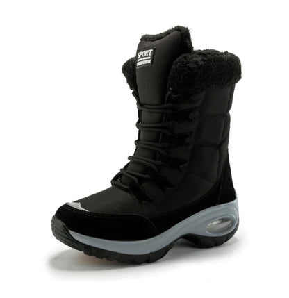 Bottes de Neige à Lacets avec Tige Montante pour Adultes | Idéal pour Saison Froide