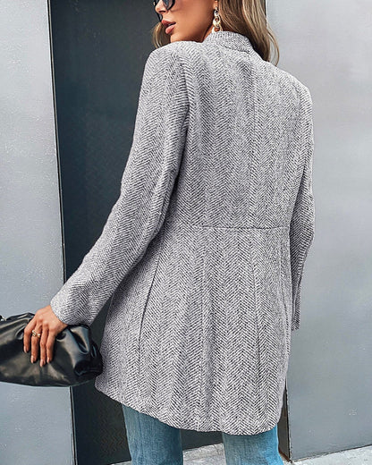 Blazer Avec Coupe Ajustée Et Manches Longues Pour Femme | Idéal Pour Les Activités Quotidiennes