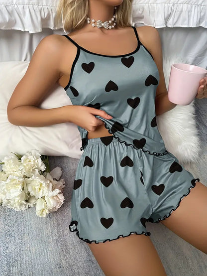 Ensemble Pyjama Deux Pièces avec Coupe Ample pour Femme | Idéal pour la Maison ou la Nuit