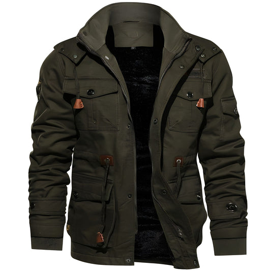 Veste Tactique Pour Homme Avec Poches Multiples | Idéal Pour La Mi-Saison Et Les Activités Extérieures