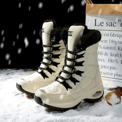 Bottes de Neige à Lacets avec Tige Montante pour Adultes | Idéal pour Saison Froide