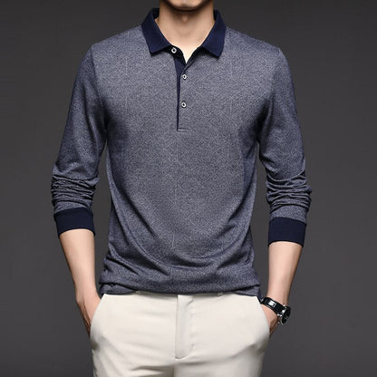 Chemise à Manches Longues avec Col Trois Boutons pour Homme | Idéale pour le Quotidien