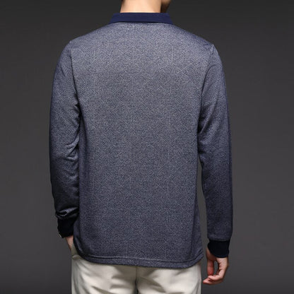 Chemise à Manches Longues avec Col Trois Boutons pour Homme | Idéale pour le Quotidien