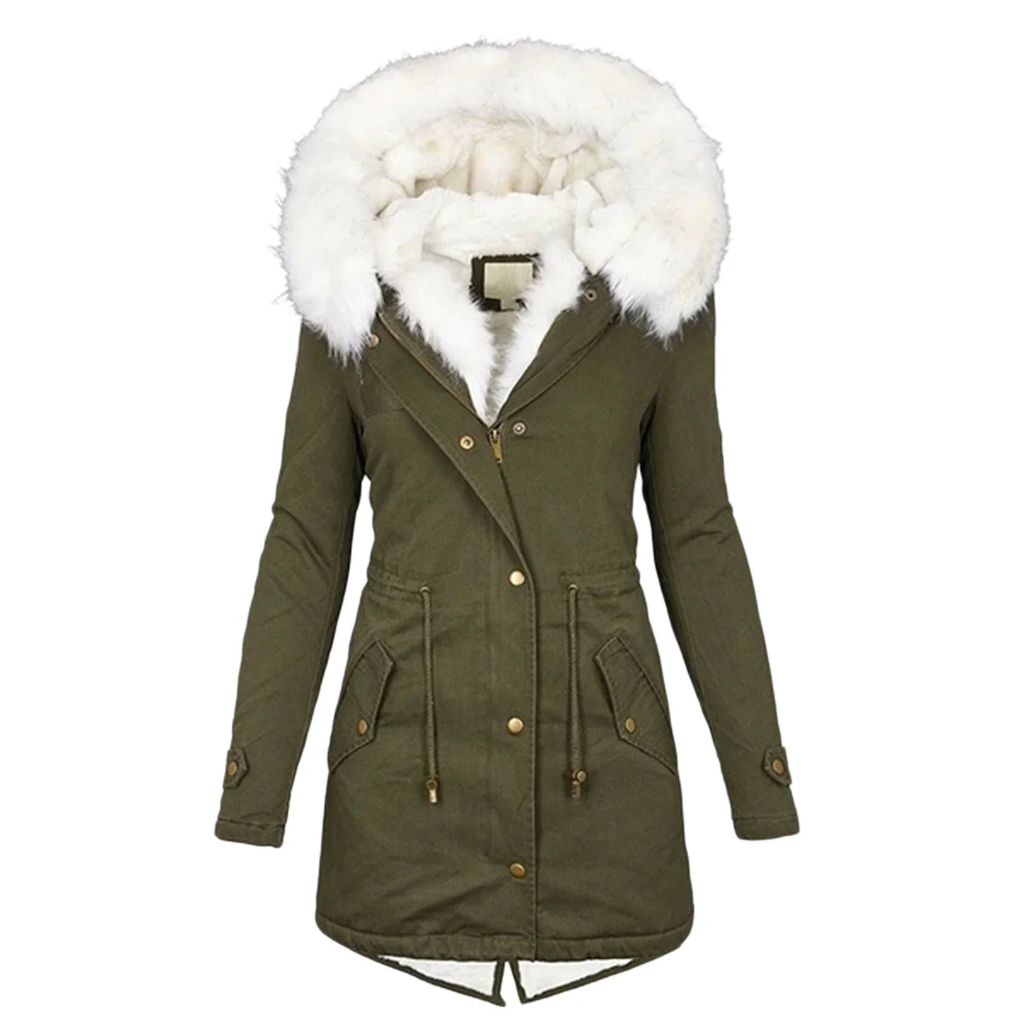 Manteau Long d’Hiver avec Capuche pour Femme | Idéal pour les Journées Froides