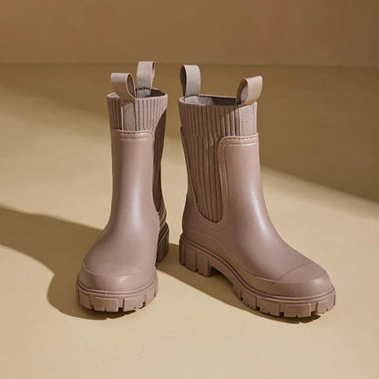 Bottines Chelsea à Enfiler avec Tige Montante pour Femmes | Idéal pour l’Automne et l’Hiver
