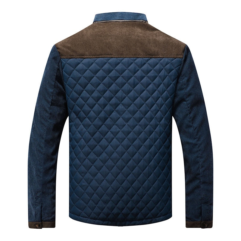 Veste Windbreaker Bicolore avec Col Montant et Fermeture Cachée pour Homme | Idéale pour la Mi-Saison et les Journées Fraîches