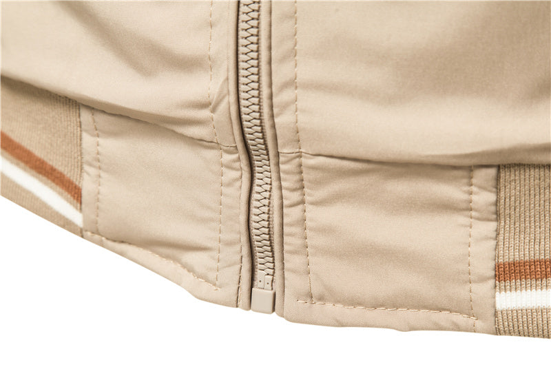Veste à Capuche avec Détails Bicolores pour Hommes | Idéale pour l’Automne et le Printemps