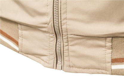 Veste à Capuche avec Détails Bicolores pour Hommes | Idéale pour l’Automne et le Printemps