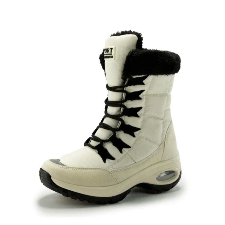 Bottes de Neige à Lacets avec Tige Montante pour Adultes | Idéal pour Saison Froide