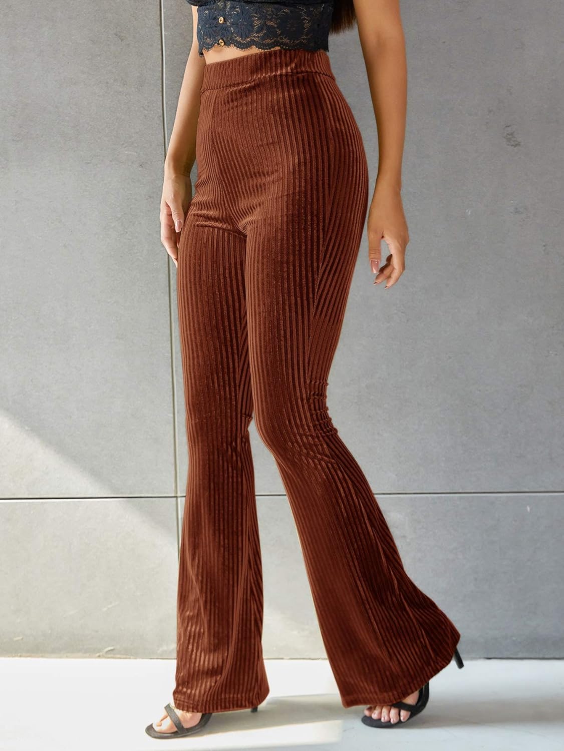 Pantalon Évasé avec Taille Standard pour Femme | Idéal pour un Usage Quotidien